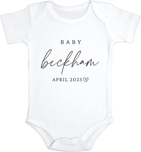Custom Baby Pregnancy Announcement Bodysuit 0-3 Months in Saudi Arabia
