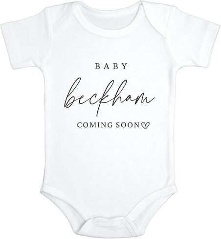 Custom Baby Pregnancy Announcement Bodysuit 0-3 Months in Saudi Arabia