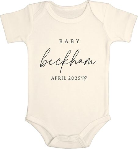 Custom Baby Pregnancy Announcement Bodysuit 0-3 Months in Saudi Arabia