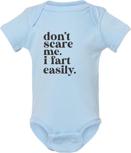 Go All Out Don't Scare Me I Fart Easily Funny Infant Creeper in Saudi Arabia