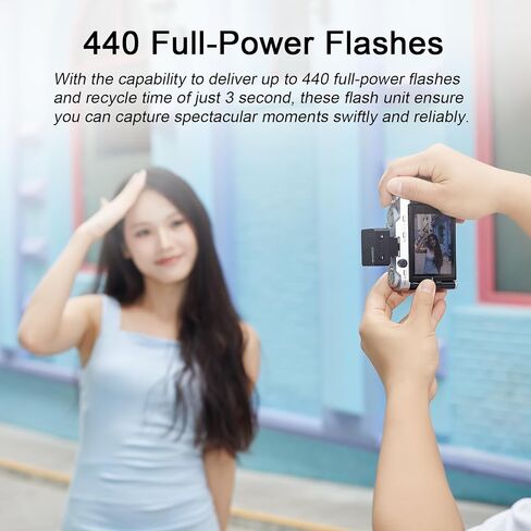 Godox Flash iM20 Mini Flash - Camera Flash with 5 Power Levels, 3.0s Recycle, 470mAh Rechargeable Lithium Battery for Sony zv-1 Sony zv-e10 Ricoh gr3 Cannon Nikon Fujifilm Various Cameras in Saudi Arabia