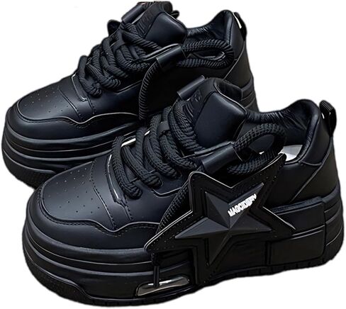 Women's Sneakers Exaggerated Star Chunky Platform Bold Retro Streetwear Shoes Thick Sole Y2K Fashion Daily Outfits in Saudi Arabia