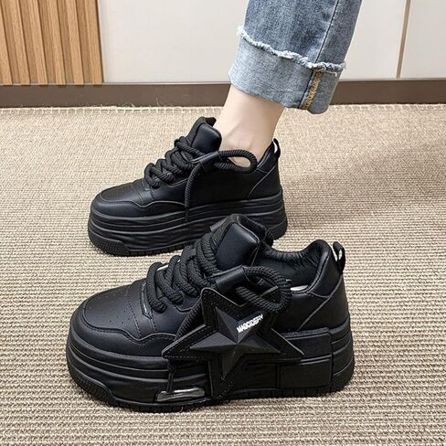 Women's Sneakers Exaggerated Star Chunky Platform Bold Retro Streetwear Shoes Thick Sole Y2K Fashion Daily Outfits in Saudi Arabia
