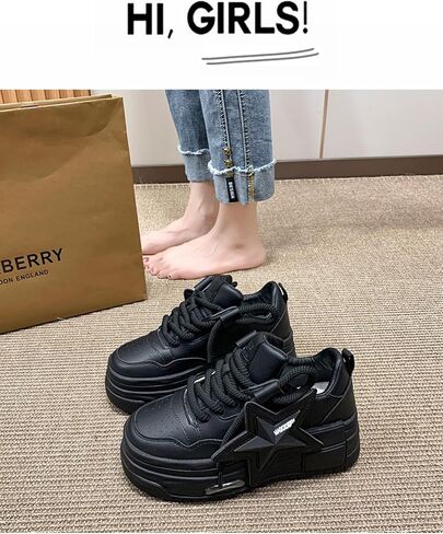 Women's Sneakers Exaggerated Star Chunky Platform Bold Retro Streetwear Shoes Thick Sole Y2K Fashion Daily Outfits in Saudi Arabia