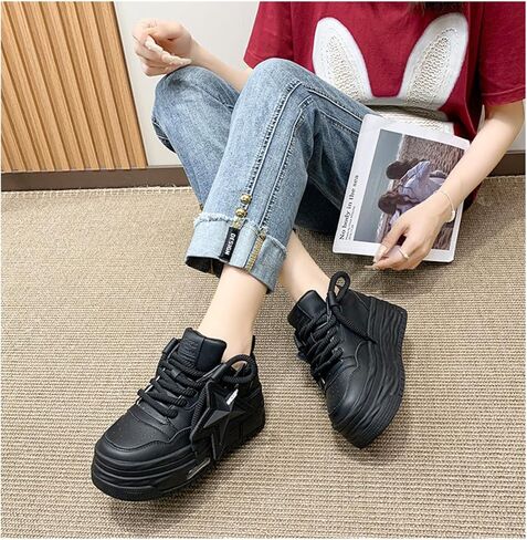 Women's Sneakers Exaggerated Star Chunky Platform Bold Retro Streetwear Shoes Thick Sole Y2K Fashion Daily Outfits in Saudi Arabia