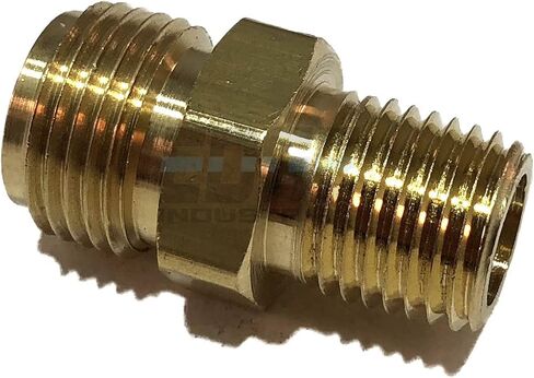 3/8" NPSM to 1/4" Male NPTF Brass Fitting Connector Fuel/AIR/Water/Oil/Gas/WOG (Qty 01) in Saudi Arabia