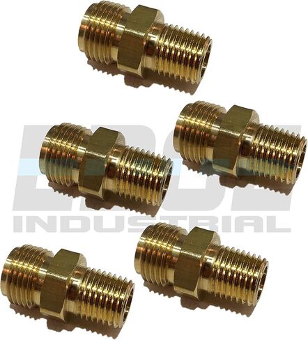 3/8" NPSM to 1/4" Male NPTF Brass Fitting Connector Fuel/AIR/Water/Oil/Gas/WOG (Qty 01) in Saudi Arabia