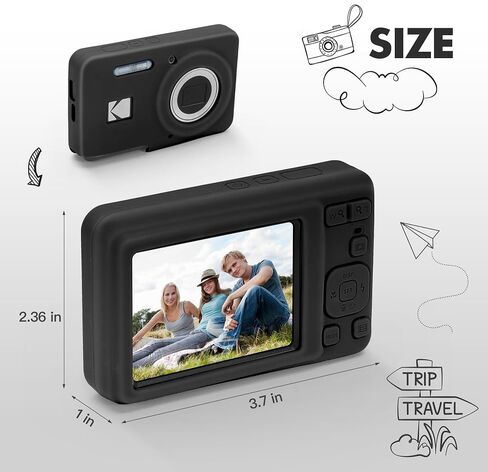 علبة كاميرا السيليكون متوافقة مع كاميرا Kodak Pixpro FZ55 الرقمية ، وغطاء سيليكون رفيع خفيف الوزن (وردي) in Saudi Arabia