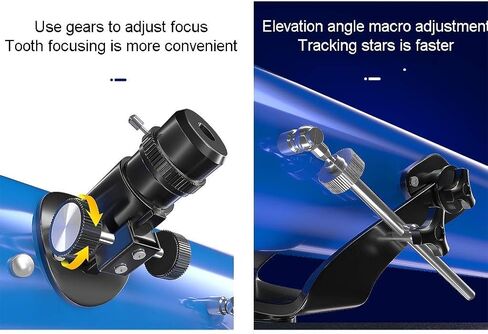 Portable Beginner Astronomy Telescope for Kids & Adults with Adjustable Tripod,All Metal Bracket,114mm Large Diameter,Tr in Saudi Arabia