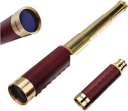 Monoculars Telescope High Power Telescope Leather Pirate 25x30 Binoculars Three Sections Stretch High-Definition Telescope Outdoor Camping Binoculars in Saudi Arabia