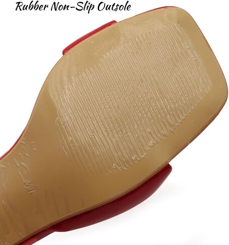Women'S Leather One Strap Square Open Toe Kitten Heel Slide Sandals Sexy Slip-On Stiletto Mule Sandals Wedding Party Evening Prom Backless Dress Slipper Pump Shoes in Kuwait