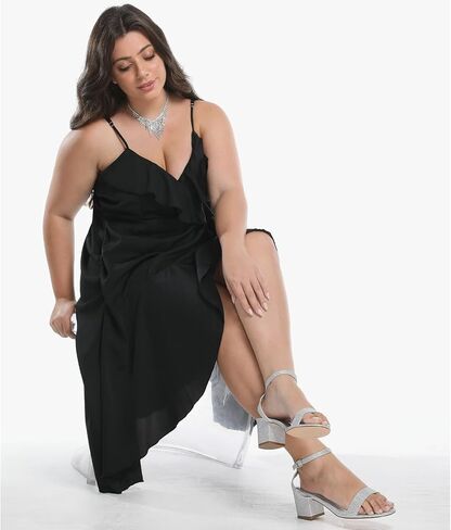 Wide Width Heels Women's Chunky Heels Open Toe Ankle Strap Dress Sandals for Wide Foot Dress Shoes Dressy for Wedding, Party 2.5INCH in Kuwait
