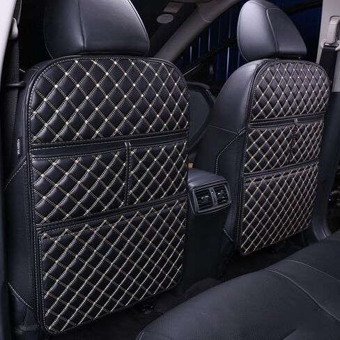 2 Pcs Car Seat Kick Mats Back Seat Protector for Lucid Air Pure Air Touring Air Grand Touring Air Sapphire, Car Leather Kick Mats, Car Seat Back Protection Pad, Anti-Kick Scratch Resistant in Saudi Arabia