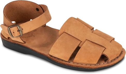 Gemma - Leather Adjustable Strap Sandal - Womens Sandals in Saudi Arabia