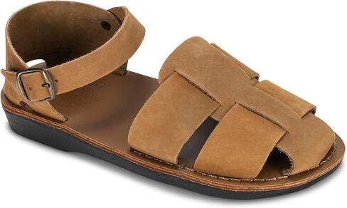 Gemma - Leather Adjustable Strap Sandal - Womens Sandals in Saudi Arabia