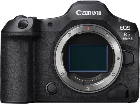 Canon EOS R5 Mark II 45 MP كاميرا كاملة الإطار مع عدسات USM 24-105 مم و 75-300 مم + بطاقة متطرفة 128 جيجابايت + حالة + ميكروفون + RGB ضوء الفيديو + ترايبود + المزيد (حزمة المبدع المحتوى) (متجدد) in Kuwait