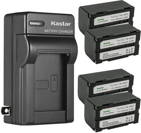 Kastar 1-Pack Battery + AC Wall Charger Replacement for VW-VBD2 VW-VBD815 VW-VBDR1 VW-VBD3 VW-VBD5 AG-BP15P CGR-B/202 CGR-B/202A1B CGR-B/202E1B CGR-B202A CGR-B/403 CGR-B/814 PV-DBP5 VW-B202 in Saudi Arabia