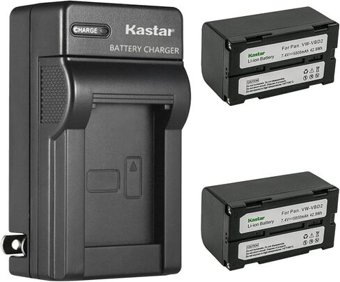 Kastar 1-Pack Battery + AC Wall Charger Replacement for VW-VBD2 VW-VBD815 VW-VBDR1 VW-VBD3 VW-VBD5 AG-BP15P CGR-B/202 CGR-B/202A1B CGR-B/202E1B CGR-B202A CGR-B/403 CGR-B/814 PV-DBP5 VW-B202 in Saudi Arabia