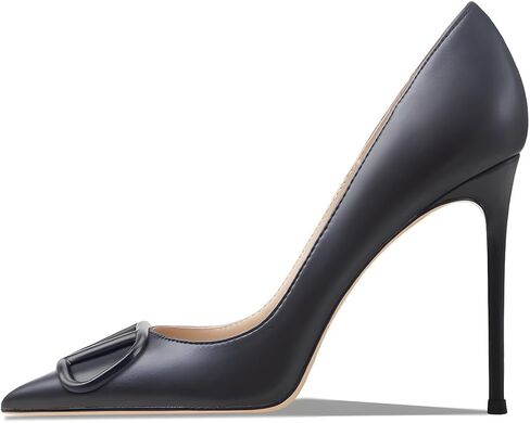 Women's Pointed Toe Shallow Mouth Sexy Square Buckle Rhinestones 10cm Stiletto Heels Slip-on Wedding Party Banquet Big Size Shoes in Kuwait