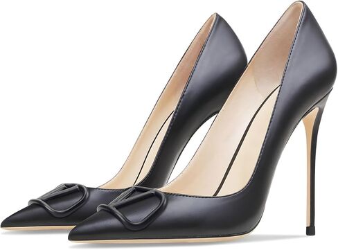 Women's Pointed Toe Shallow Mouth Sexy Square Buckle Rhinestones 10cm Stiletto Heels Slip-on Wedding Party Banquet Big Size Shoes in Kuwait