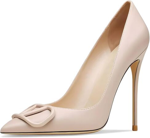 Women's Pointed Toe Shallow Mouth Sexy Square Buckle Rhinestones 10cm Stiletto Heels Slip-on Wedding Party Banquet Big Size Shoes in Kuwait