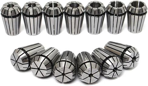 ER11 collet chuck set 7pcs 13pcs 15pcs ER11 1mm-7mm Spring collet for machining center Engraving Machine Lathe Mill Tool(7PCS) in Saudi Arabia