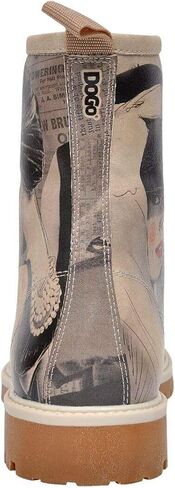 Personalize Your Life - Printed Long Boots - Lace Up Mid calf Boots for Women - Vegan, Environmentally Friendly and Handmade - Breathable Design in Saudi Arabia