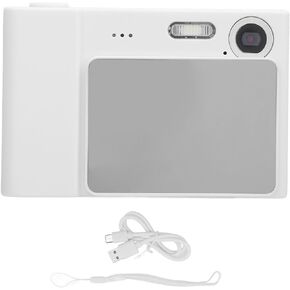 2.4in IPS Screen Digital Camera, 1080P 48MP High Resolution, 8X Zoom with Anti Shake, Rechargeable and Portable for Photography (No Memory Card)