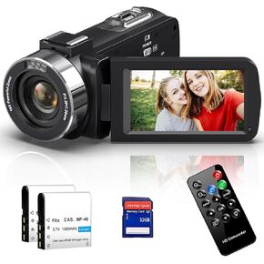 Full HD 4K Camcorder Digital Video Camera with Handheld stabilize