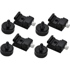 8pcs Tripod Screw and Flash Stand Adapters for Camera Rig Versatile Cold Shoe Mount for Microphone Monitor and Led Light Connection