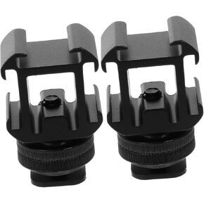 Homoyoyo Hot Shoe Connector Camera Monitor Bracket Aluminum Alloy Hot Shoe Base for Live-Streaming