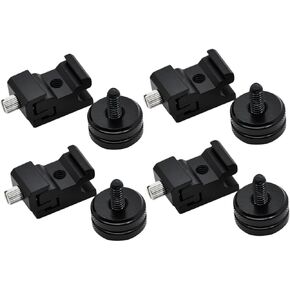 Adjustable Cold Shoe Mount Screw Set for DSLR Camera Tripod Adapter with Flash Hot Shoe Mount Adapter