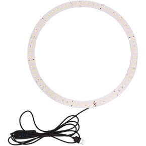 Adjustable LED Circle Light - 29cm Studio Illumination Board with 3 Color Modes and 10 Brightness Settings for Enhanced Photography
