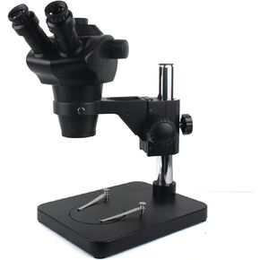 Microscope 8X-50X Trinocular Stereo Microscope Continuous Confocal Zoom Magnification Simul-Focal Lab for School Laboratory Home Education,