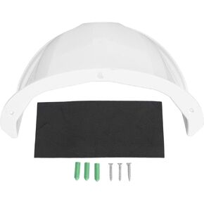 Camera Sun Rain Shade, Surveillance Camera Protective Roof Hard Thickened Base Firm High Load Bearing Secure Installation for Dome PTZ Type (White)