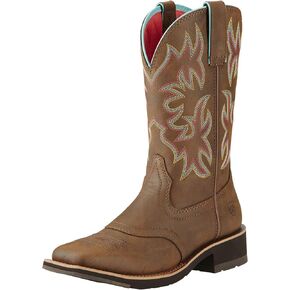 ARIAT 100186767.5C WIND'S DELILAH WESTRING BOOT المحمص بني 7.5C