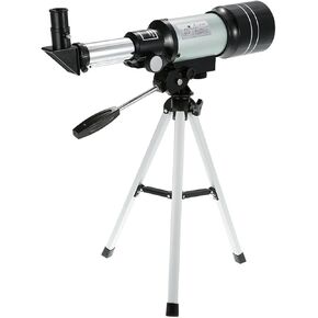 Telescope Astronomical Telescope Stargazing High Magnification Deep Space Adult Student Children's Telescope Suitable for Adult Beginners (Color : Silver Size : One Size)