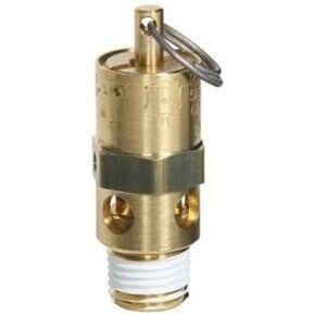 Brand ASME Code American Made Hard Seat Safety Pop Off Valve 150 PSI 1/8 NPT 129 CFM