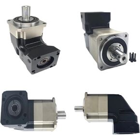 1pcs 90 Degree Helical Gear Right Angled Gearbox Ratio 3:1~100:1 for Nema23/Nema34 60/80/90/110/130mm Servo Motor Gearbox(Ratio 25 to 1)