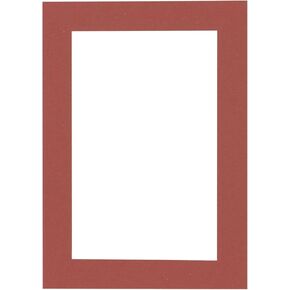 14x18 Mat Bevel Cut for 12x15 Photos - Acid Free Brick Red Precut Matboard - For Pictures, Photos, Framing - 4-ply Thickness