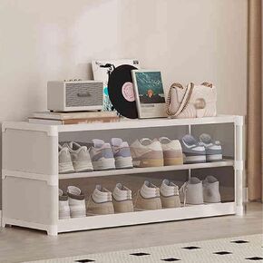 JHDXL Square Shoe Cabinet Storage, Tall Shoe Rack, Large Shoe Rack, Shelf for Entryway, Closets with Hooks, Black, Boots Organizer Storage Sturdy Narrow Shoe(Black,71cm/28in)