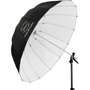 Glow Easy Lock Large Deep White Fiberglass Umbrella (51")