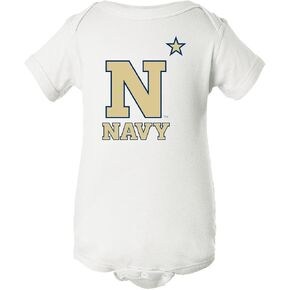 CornBorn United States Naval Academy Midshipmen Baby Clothes | Infant Romper | Choose Your Design