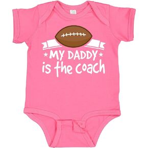 inktastic Football My Daddy Is the Coach Baby Bodysuit