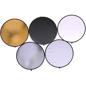 Angoily 1Set Foldable Light Reflector Board for Photography Portable Diffuser for Jewelry Cosmetics Food and Portraits Lightweight Easy to Carry Reflecting Plate