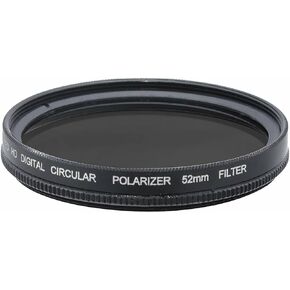 Multi-Coated Digital Polarizer (CPL) Filter for Nikon Z-5 Z-6 Z-7 II 5II 6II 7II (52mm Size)