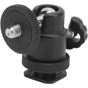 Stable Metal Ball Head 360° Rotation, 90° Vertical, Compatible with Camera, Monopod & More, Suitable for Onthego, Made of Metal