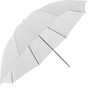 JINBEI S-33 33 33"/84cm Photography Soft Umbrella Throw Line Lighting Diffuser White Translucent for Studio and Video (S-32-33)