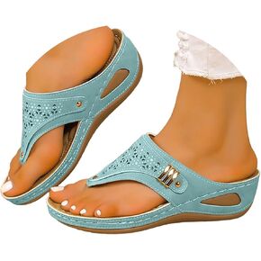 Orthopedic Sandals For Women Platform Wedges Heels Wedding Bridal Ladies Open Toe Dressy Sandals Summer Shoes