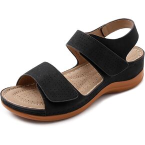 Comfortable Flats Sandals For Women Dressy: Walking Flat Woman Sandal Open Toe Ankle Strap Summer Shoes